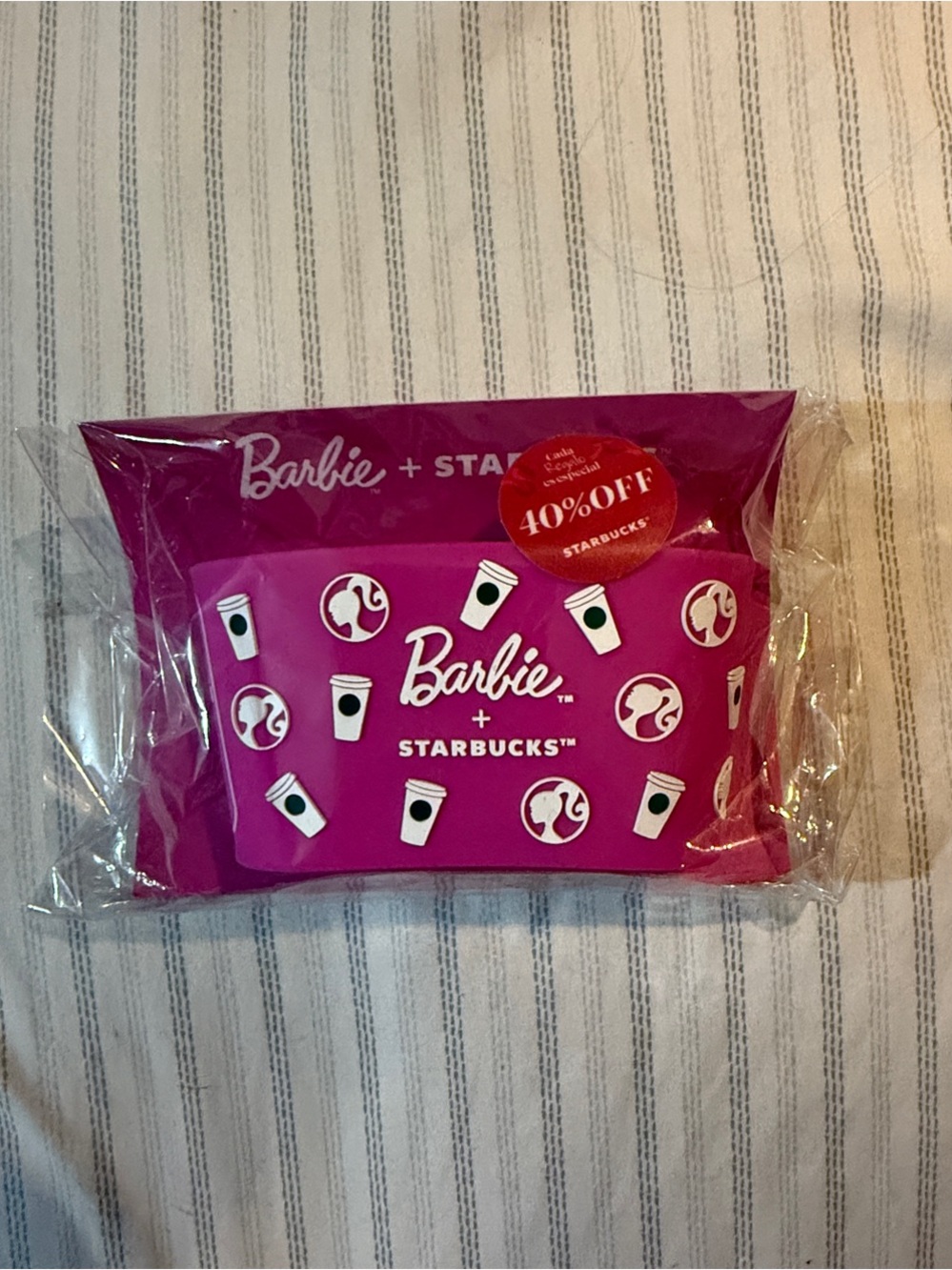 Barbie Pink Chevron Promotional Pouch
